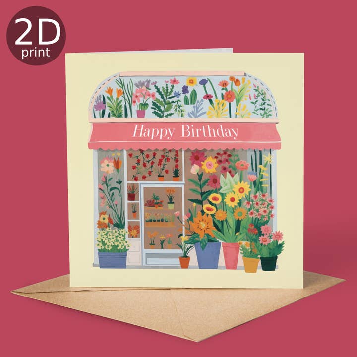 Good Post Day – wholesale Birthday card – Birthday Florist Shop Card1