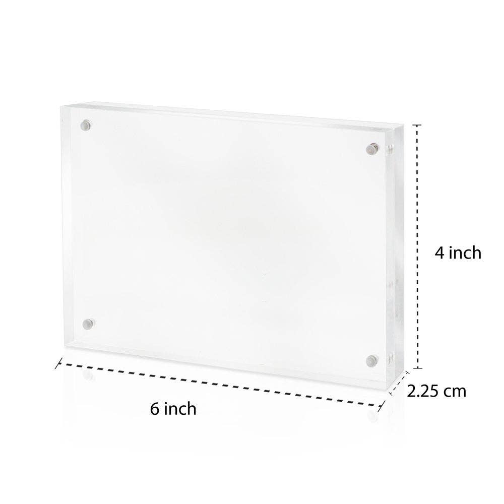 Isaac Jacobs International - Wholesale Picture Frame - Isaac Jacobs Super Thick Clear Acrylic Magnetic Photo Frame9