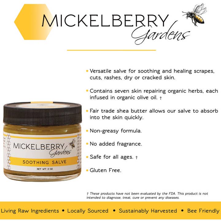 Mickelberry Gardens - Wholesale Healing Salve/Balm/Cream - Soothing Salve — fragrance free and gentle for all ages2