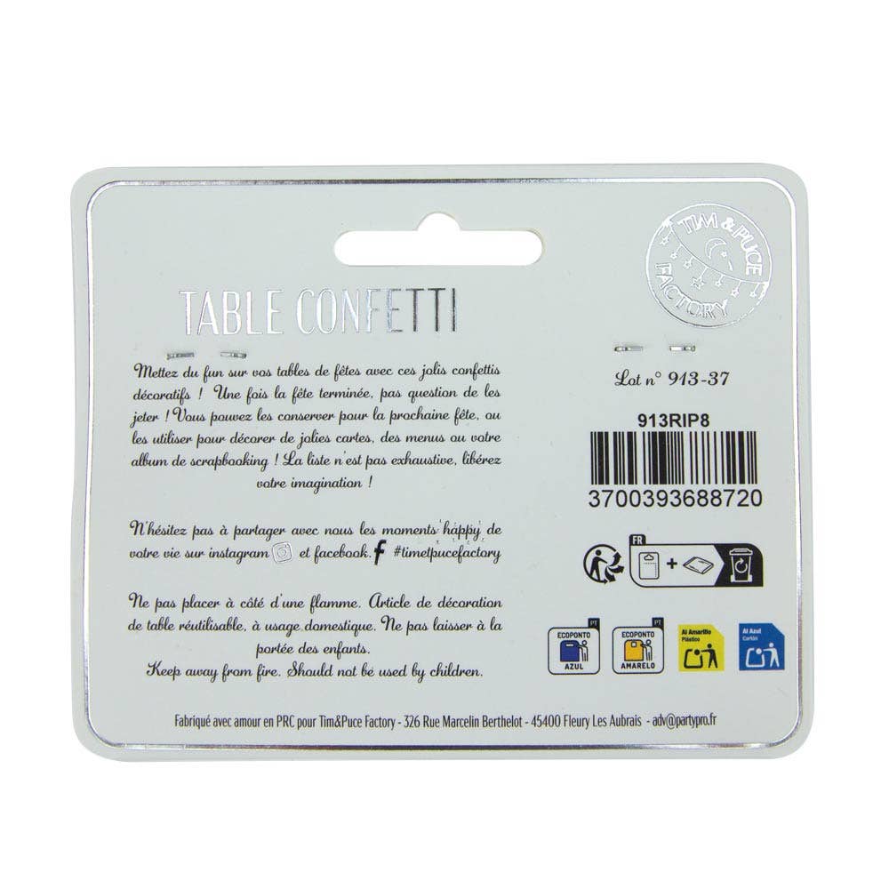 Tim&Puce Factory - Wholesale Confetti - TABLE CONFETTI RIP3