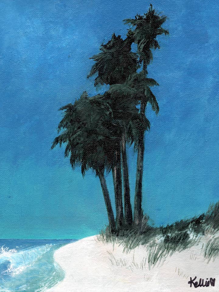 Palms Art Print for wholesale by Kellie Cooke Art