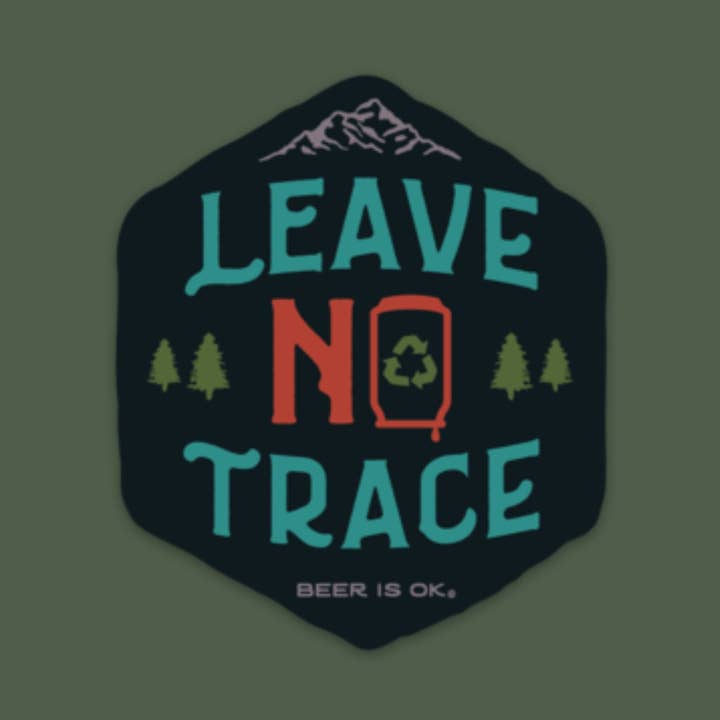 Leave No Trace Sticker for wholesale by Drink in Nature