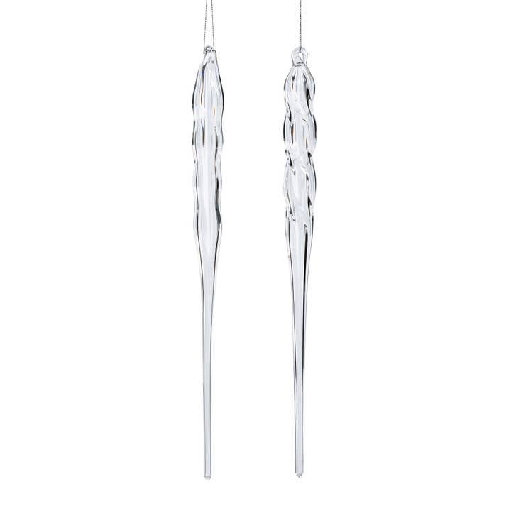 Park Hill Collection - Wholesale Ornament - Glass Icicle Ornament LargeGlass Icicle Ornament Large