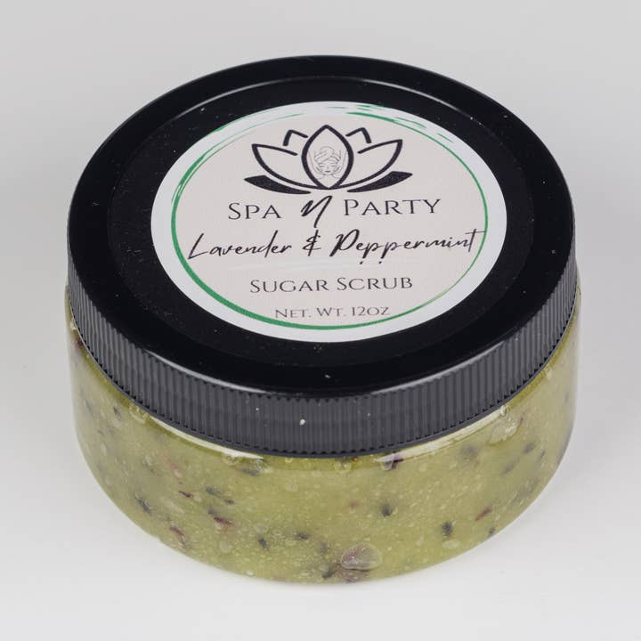 Lavender & Peppermint Scrub for wholesale by SPA N PARTY