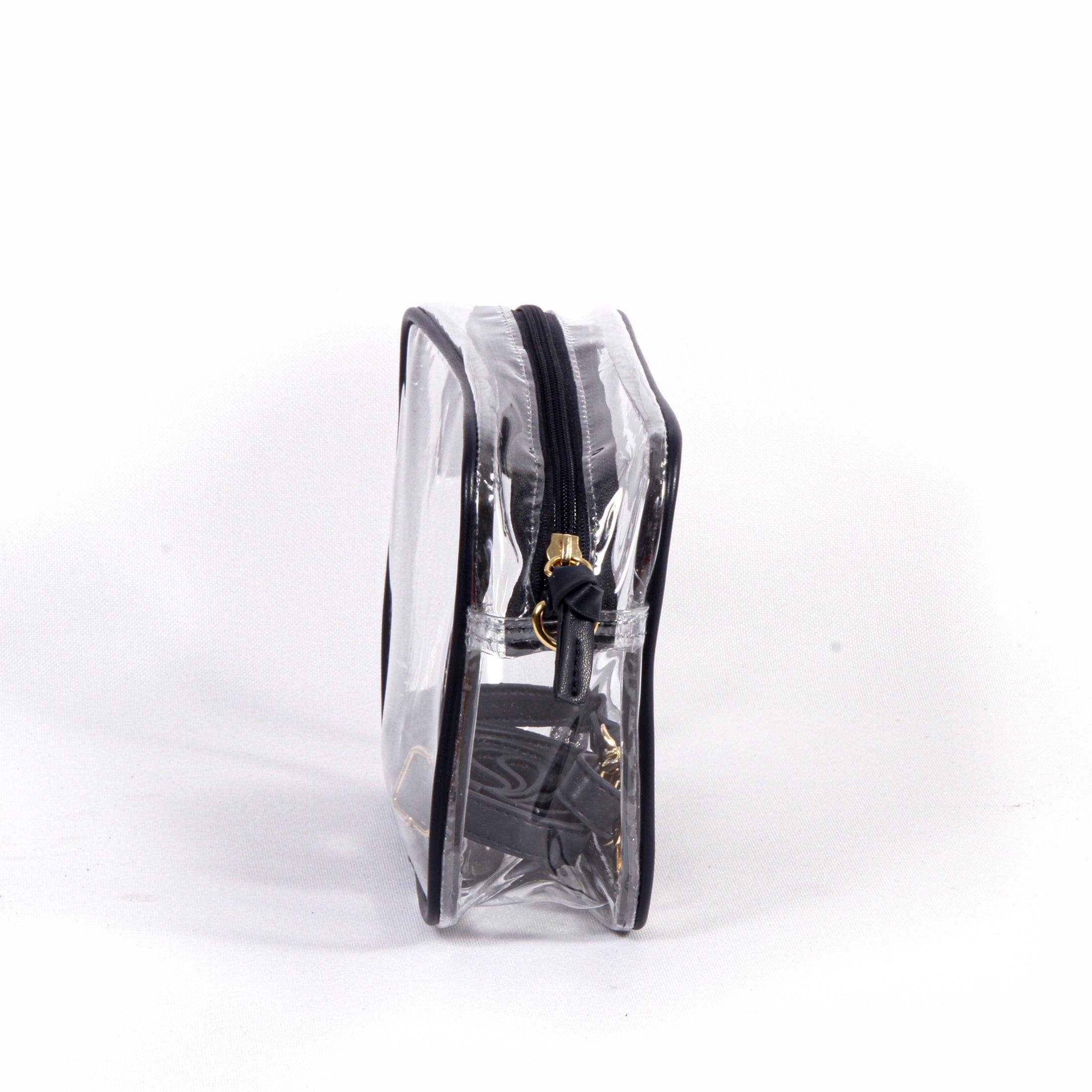 Desden - Wholesale Crossbody Bag - Women's - Bridget Clear Purse with Patterned Shoulder Straps - Iowa3