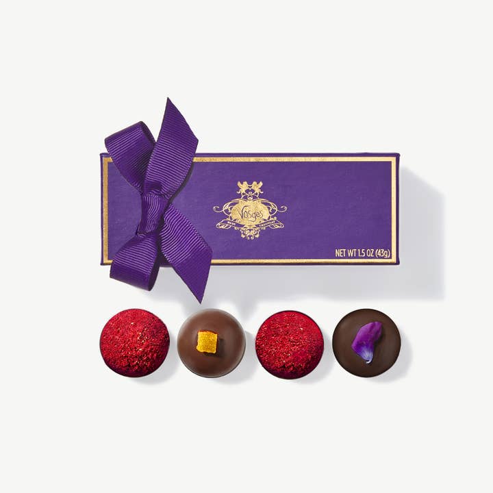 Vosges Haut-Chocolat - Wholesale Chocolate Box - 4 Piece Vegan Truffle Collection