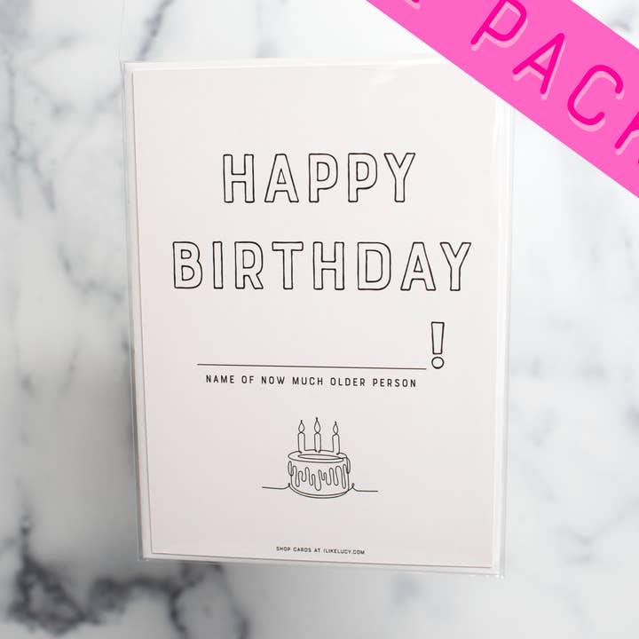 "Happy Birthday" (2 pack set) for wholesale by I Like Lucy