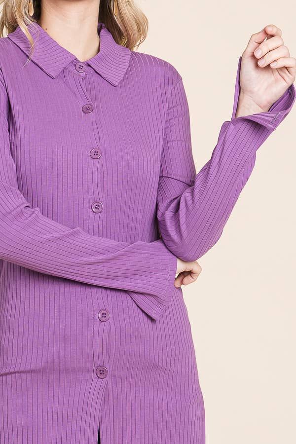 Culture Code – Engroshandel Strikket top - Dame – CRT1111L - SKJORTE MED KNAPPER18