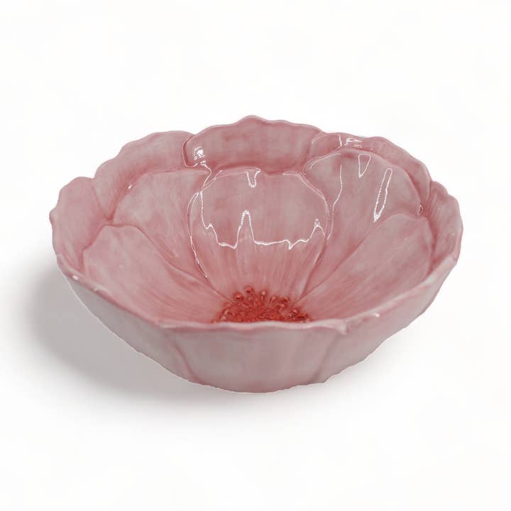 6.5in Pink Peony Bowl for wholesale by December Diamonds