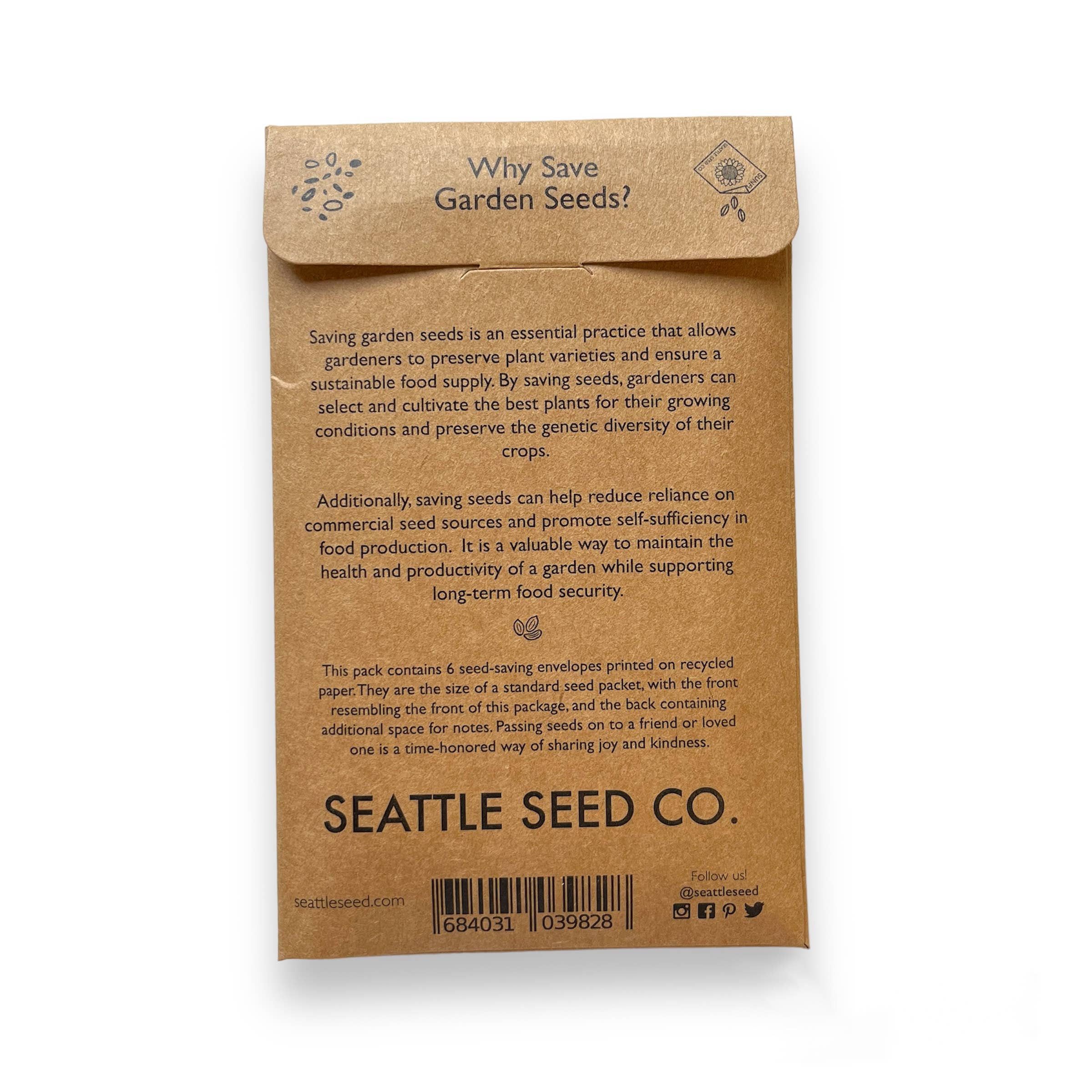Seattle Seed Co. - Wholesale Plant Seeds - Seed Saving Envelopes2