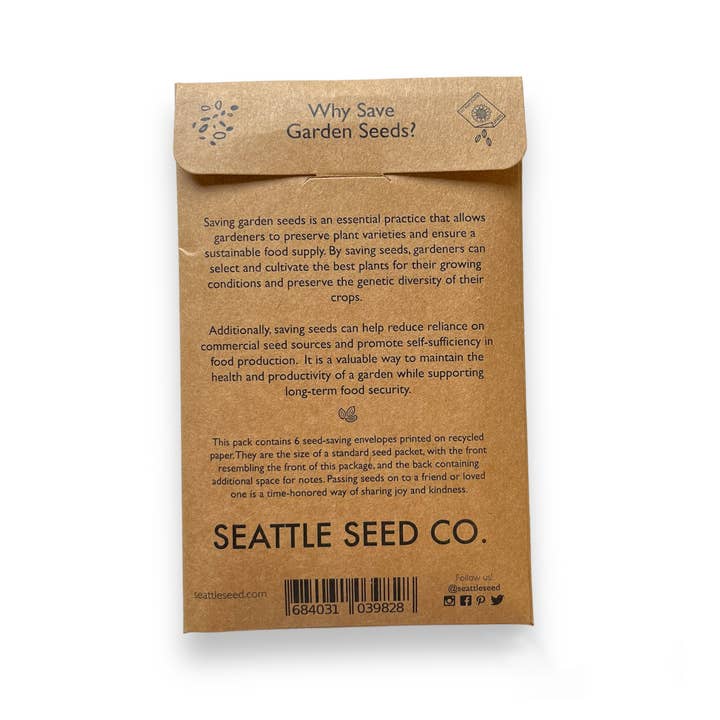 Seattle Seed Co. - Wholesale Plant Seeds - Seed Saving Envelopes2