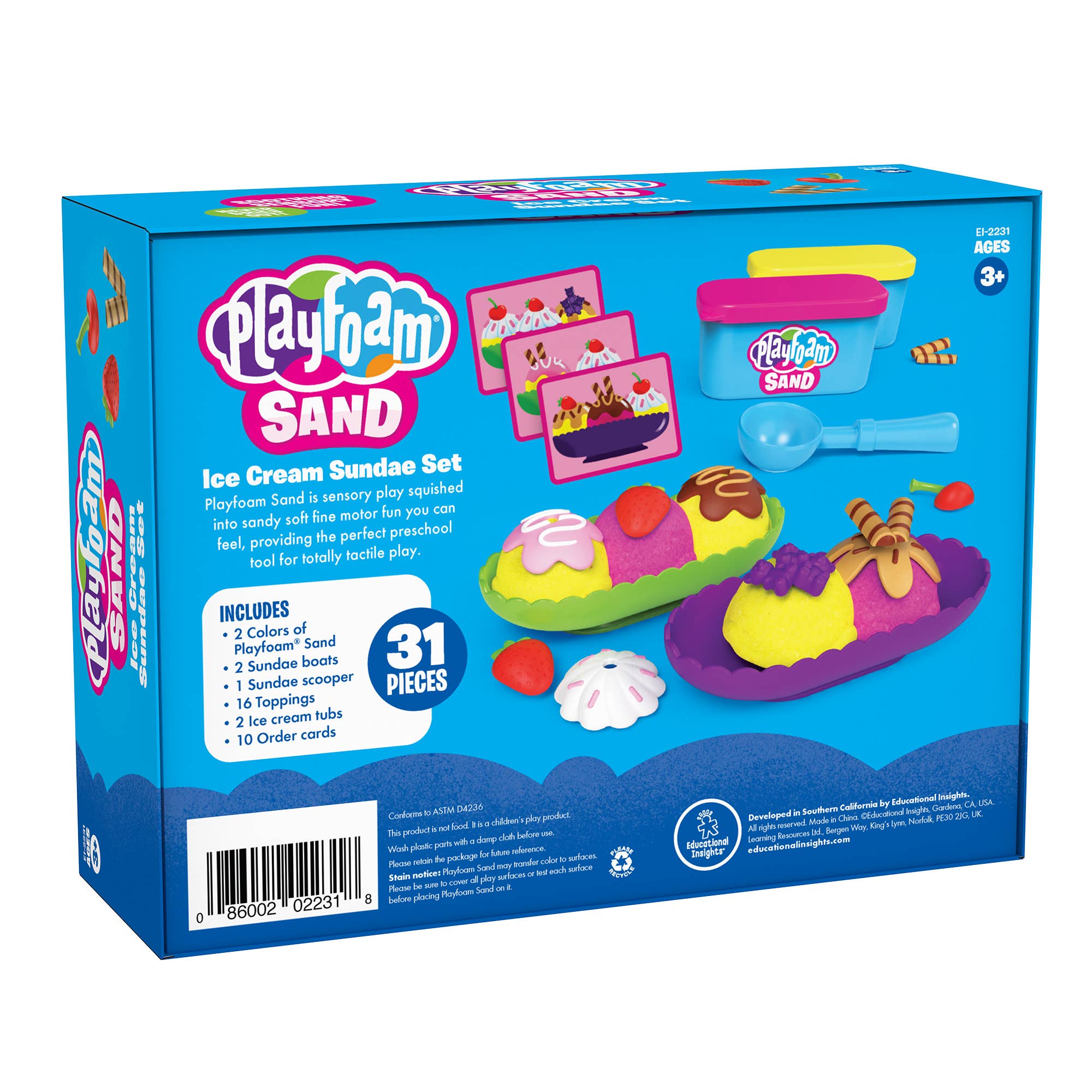 Learning Resources - Vente Lot de jouets – enfant - Ensemble de sundae à la crème glacée Playfoam® Sand3