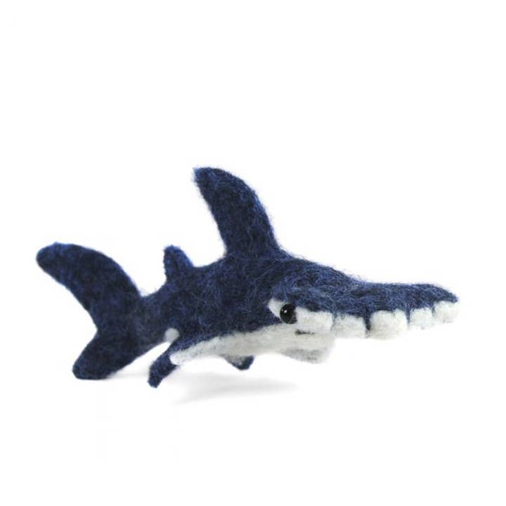 Hammerhead Shark - Artisan Hand-Felted Alpaca Sculpture for wholesale by Lanart Alpaca