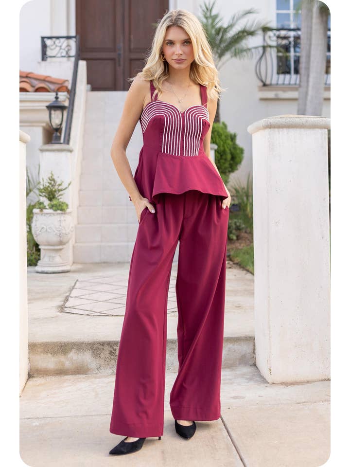 Strut & Bolt – wholesale Byxor - Dam – Kostymbyxor med vida ben27