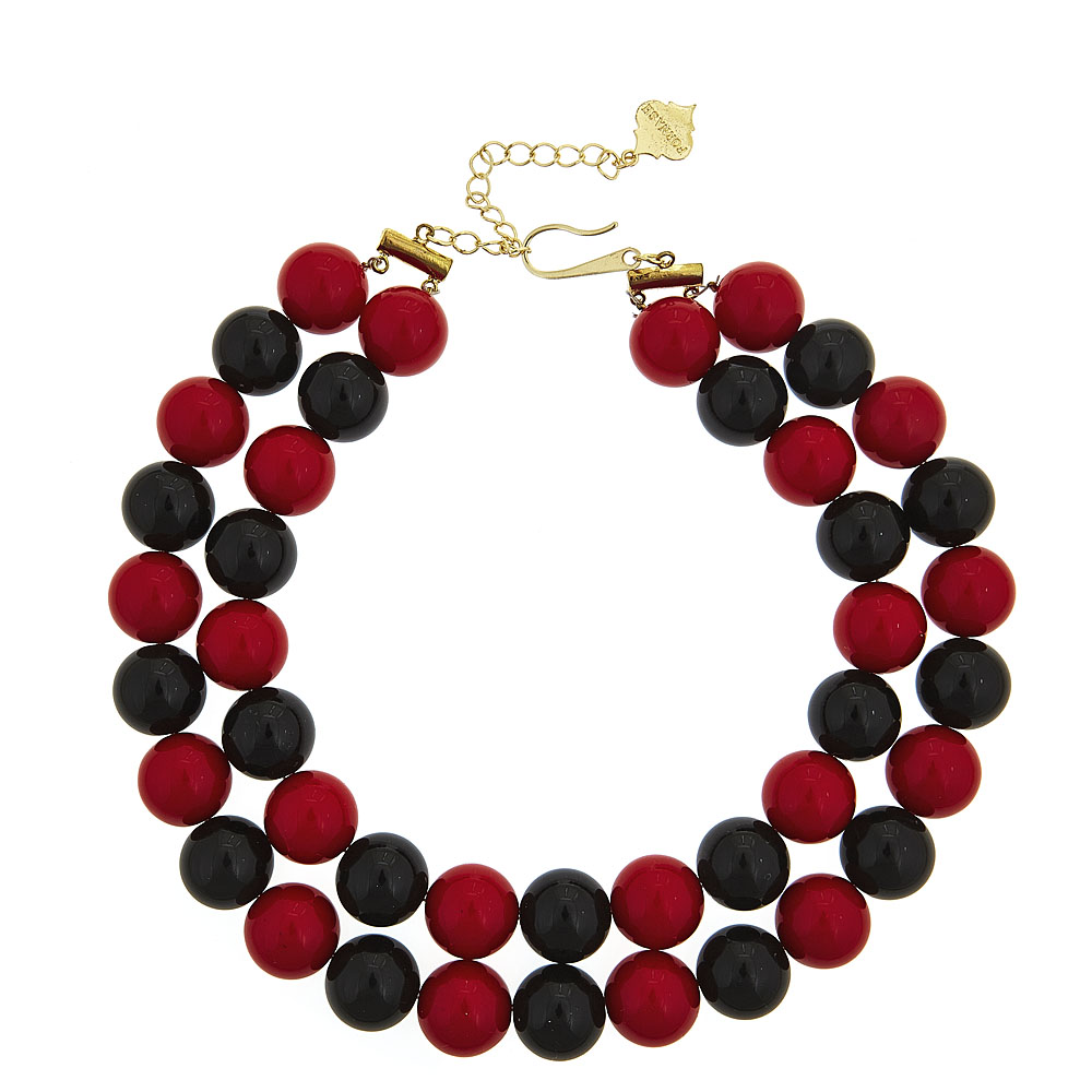 Fornash – Engroshandel Perlehalskæde – UDSALG - To-farvet slikhalskæde3