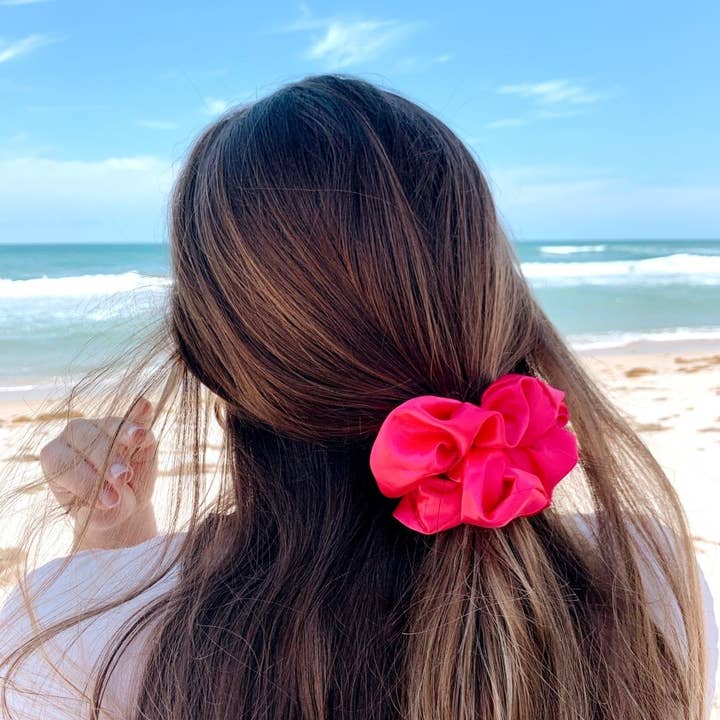 Beyond Scrunchies - Wholesale Scrunchie - Women's - WATERMELON - Mulberry Silk Scrunchie1