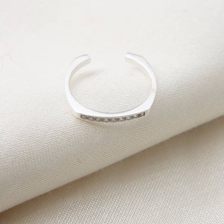 Volenia Silver - Vente Bague avec plusieurs pierres - Bague femmes empilable en argent 925 avec pierres3