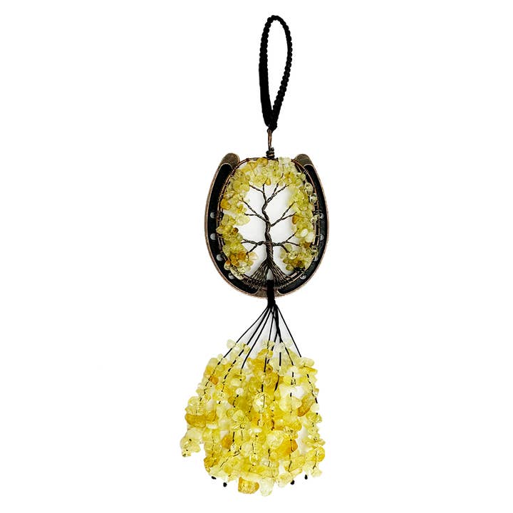 Citrine Semi-Precious Gemstone Lucky Horseshoe for wholesale by The Bridge Connections