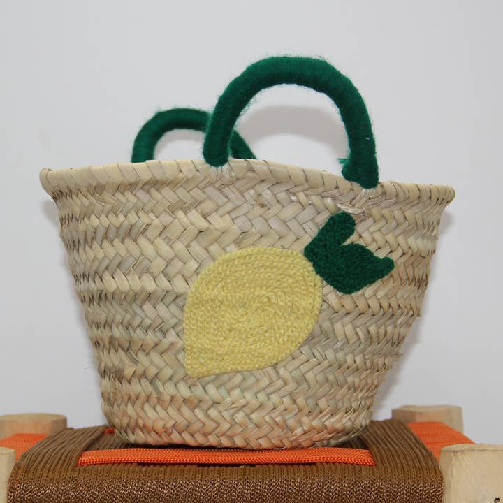 Lemon Straw Tote for Kids – Custom Gift for Boys & Girls for wholesale by MOROHANDS