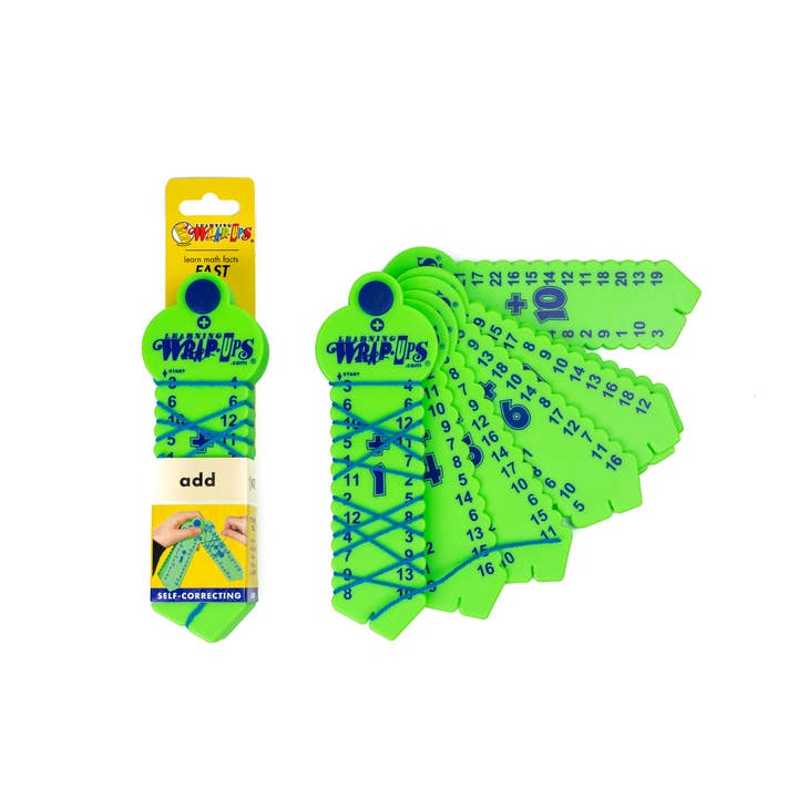 EDC Publishing - Wholesale Brain Game - Kids - Learning Wrap-ups: Addition Wrap-Up Keys (Hang Tab)