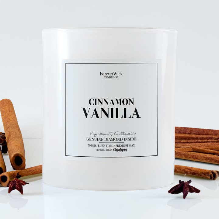 ForeverWick Candle Co – Engroshandel Glaslys – Cinnamon Vanilla Diamond