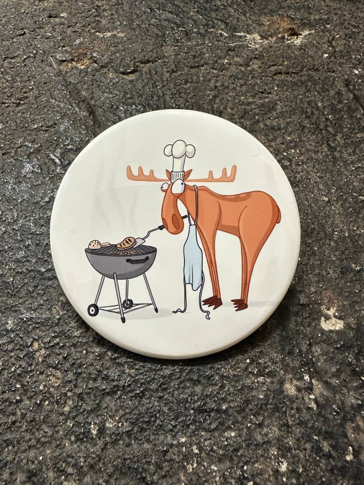 Älg BBQ Magnet för wholesale av FortHouse Studios