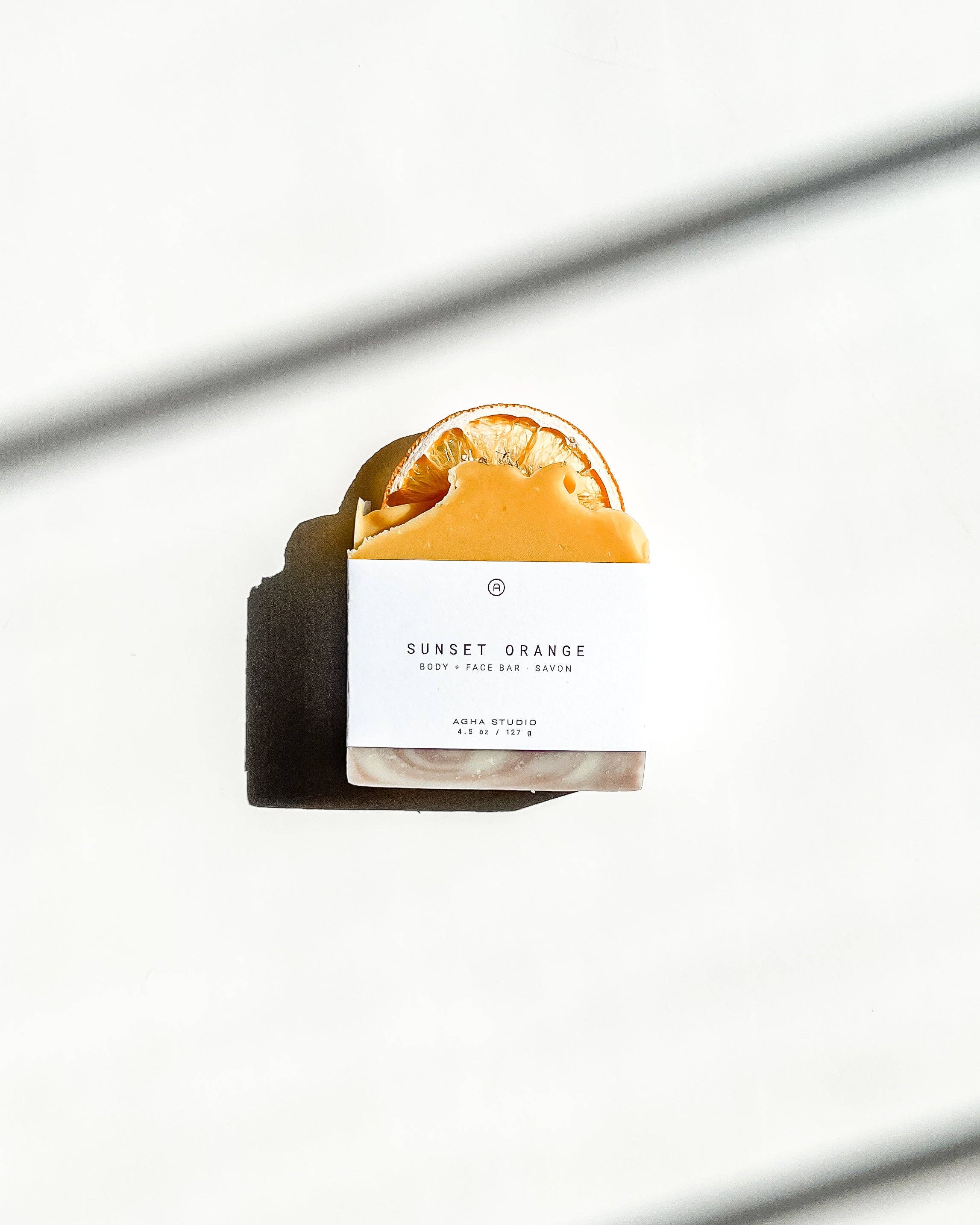 Agha Studio - Wholesale Bar Soap - Sunset Orange Body + Face Bar