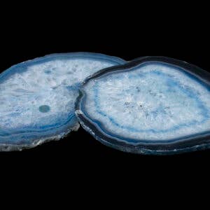 Cold River Mining - Wholesale Spiritual Stone/Crystal - BLUE AGATE SLABS, SLICES- Sold By the Piece1