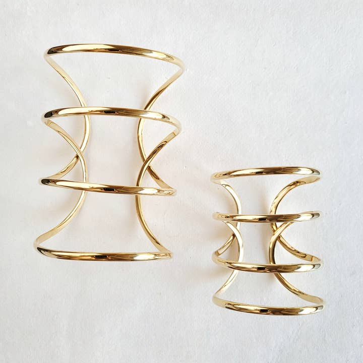 Bisjoux - Wholesale Cuff Bracelet - Brass cuff or armlet bracelet upper arm bad malaga style8