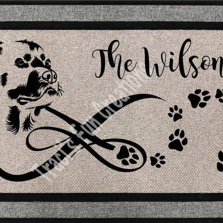 Rottweiler Door Mat for wholesale by Traci's Fun Creations