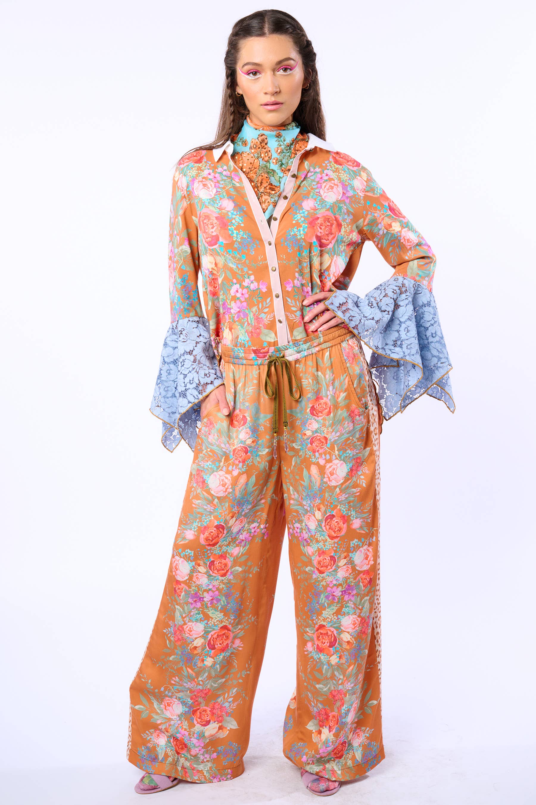 Kobberroseprint Valentina Skjorte for engroshandel på Faire33