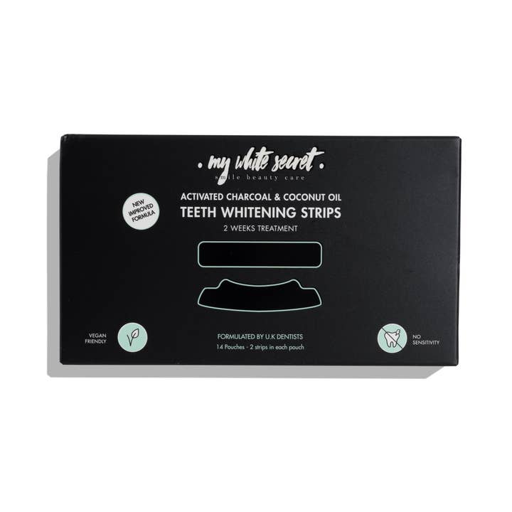 My White Secret - Wholesale Teeth whitener - Activated Charcoal & Coconut oil teeth whitening strips0