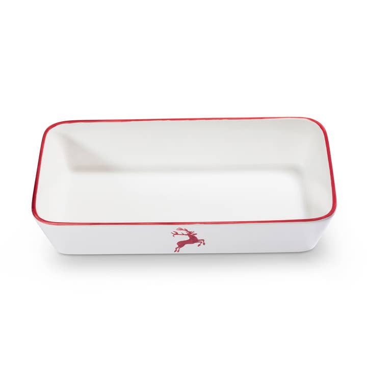Bordeaux Red Deer, Casserole Dish 29 cm for wholesale by Gmundner Keramik Handels GmbH