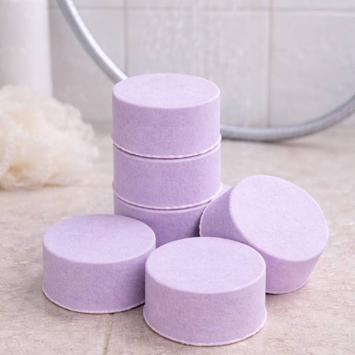 Fizz Bizz LLC - Vente Bombe de bain/poudre effervescente pour le bain - Lavande Fizzies - Douches fondues1