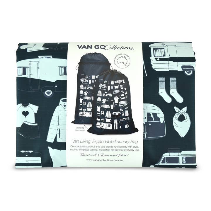 Van Go Collections - Wholesale Laundry bag - Expandable Laundry Bag | Destinations Collection | Van Living1