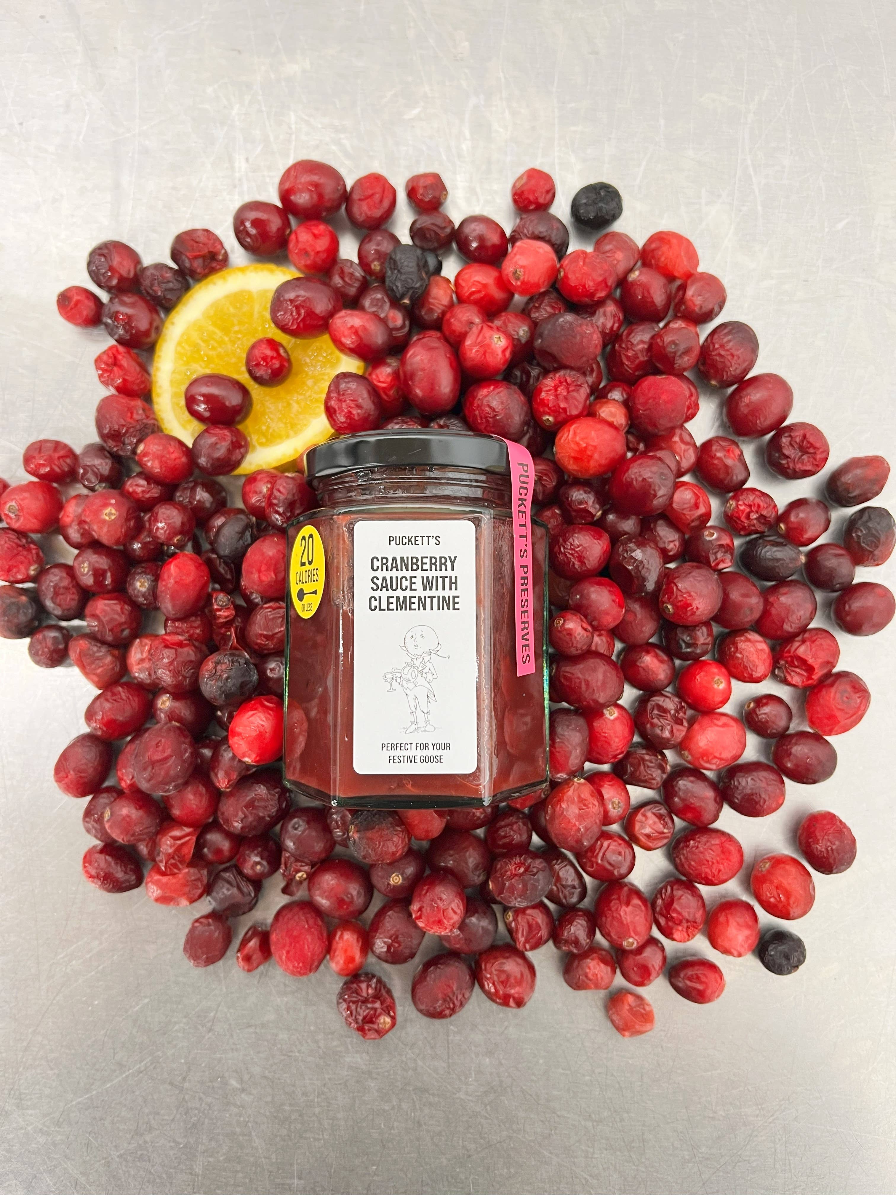 Puckett's Pickles Ltd - Wholesale Ingemaakte groenten - Kerstige cranberrysaus met clementine