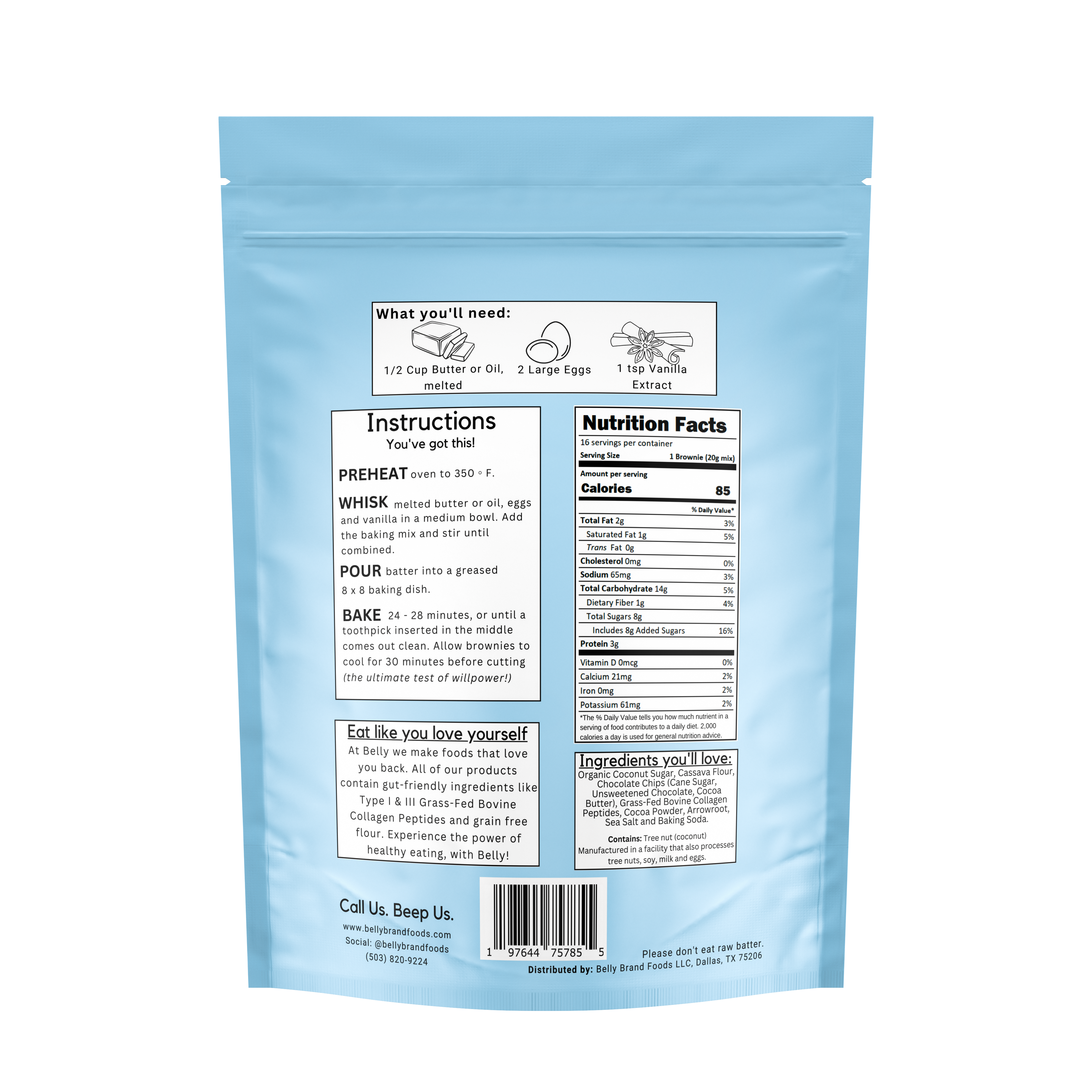 Belly - Wholesale Brownie Mix - Brownie Mix - Gluten Free - Enhanced with Collagen!3