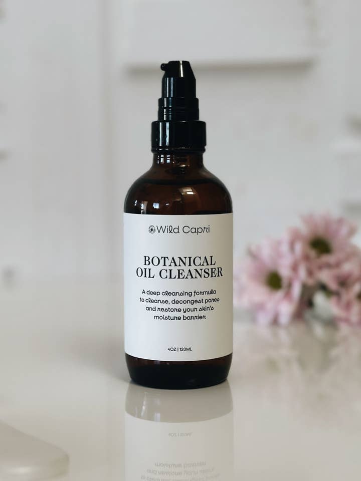 Botanical Oil Cleanser for wholesale by Wild Capri