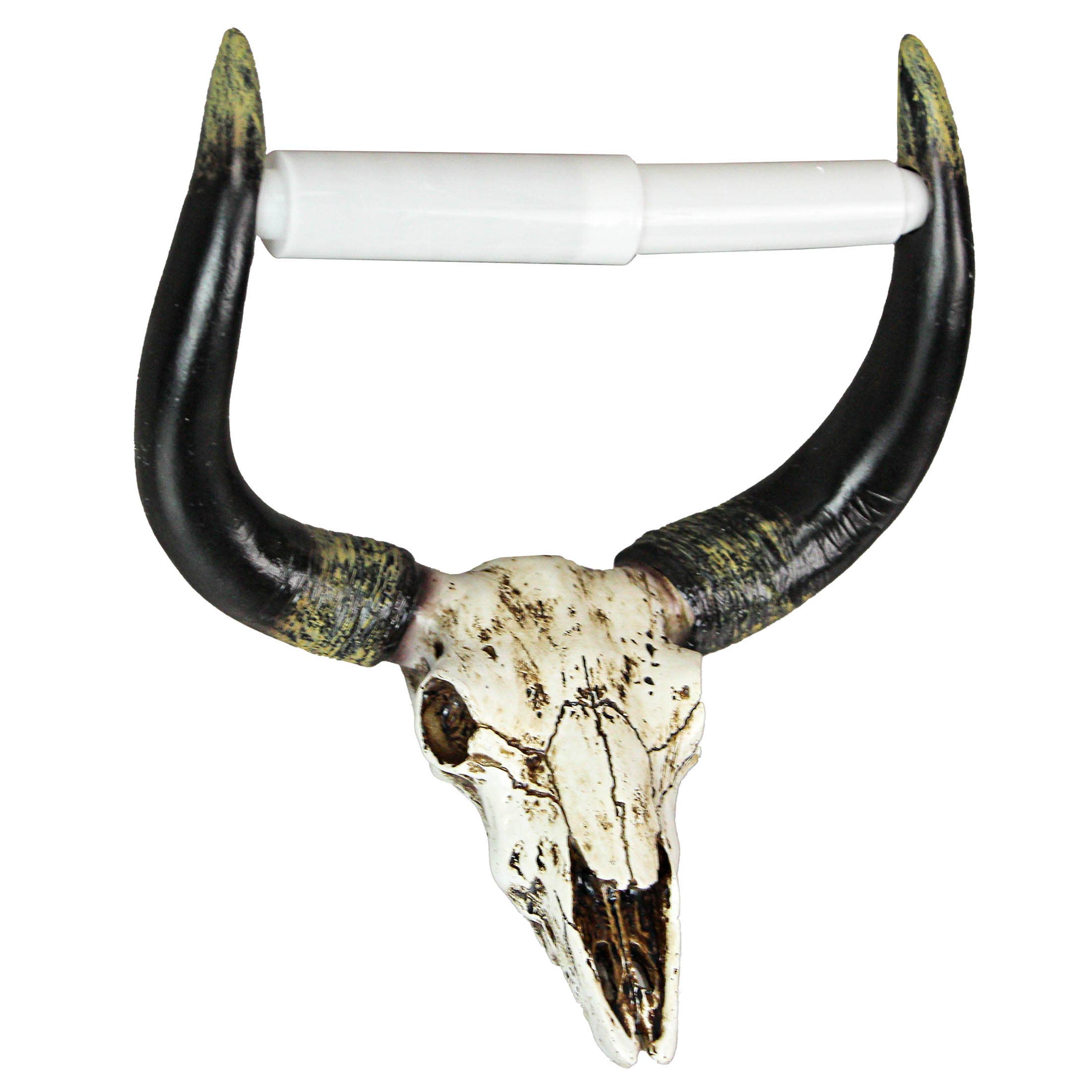 Zeckos – Engroshandel Toiletpapirholder – Rustik Faux Steer Skull Dekorative toiletpapirholder1