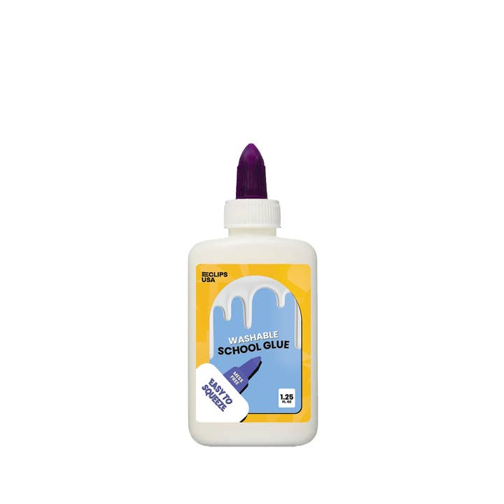 School Glue White – Washable 1.25 oz Bottle – 72 Units for wholesale by Eclips USA