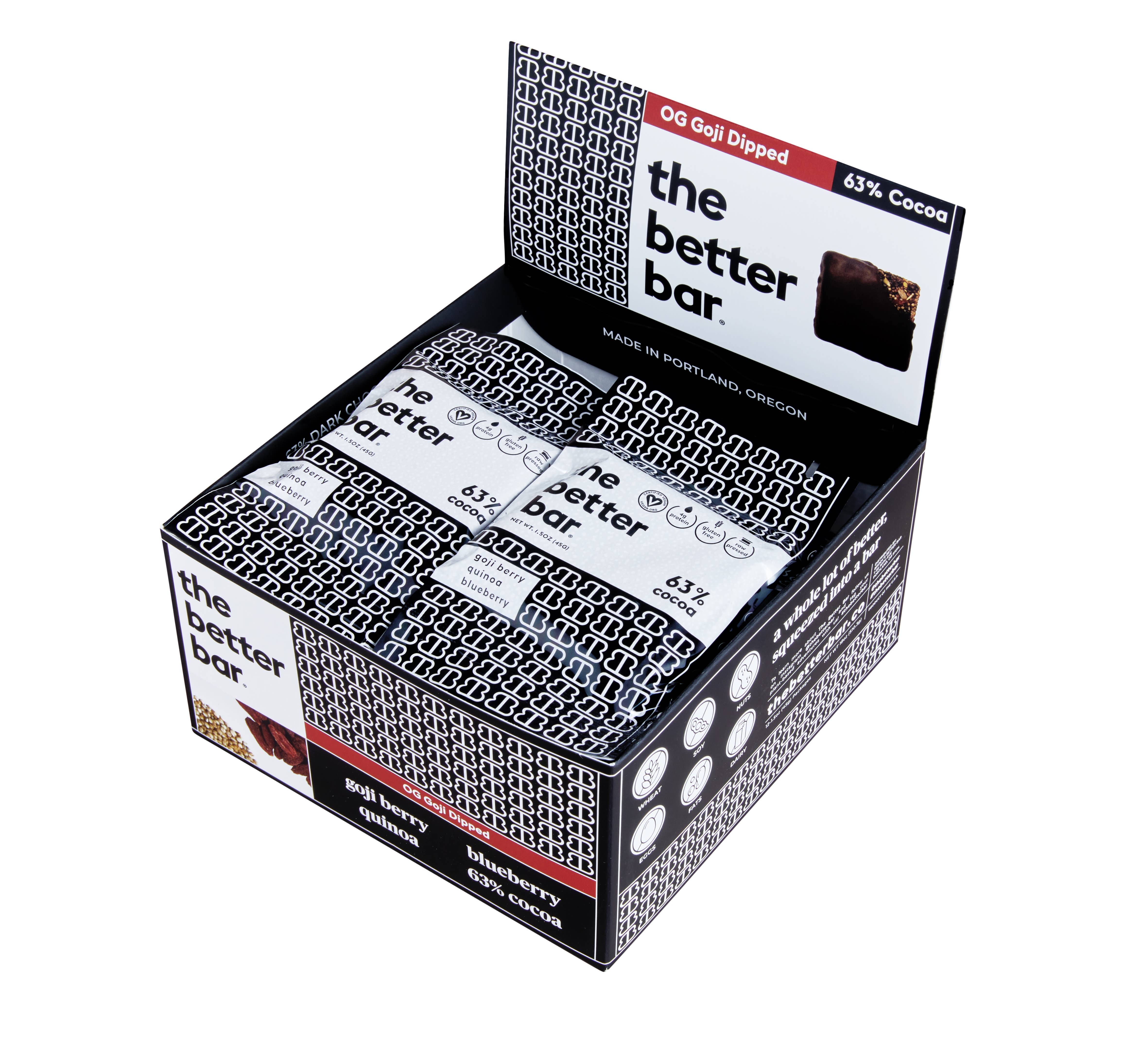 The Better Bar - Wholesale Snack Bar - 70% Organic Dark Chocolate Dipped Better Bar10