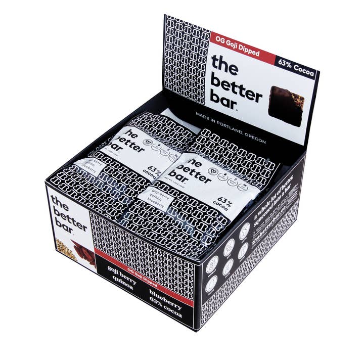 The Better Bar - Wholesale Snack bar - 70% Organic Dark Chocolate Dipped Better Bar10