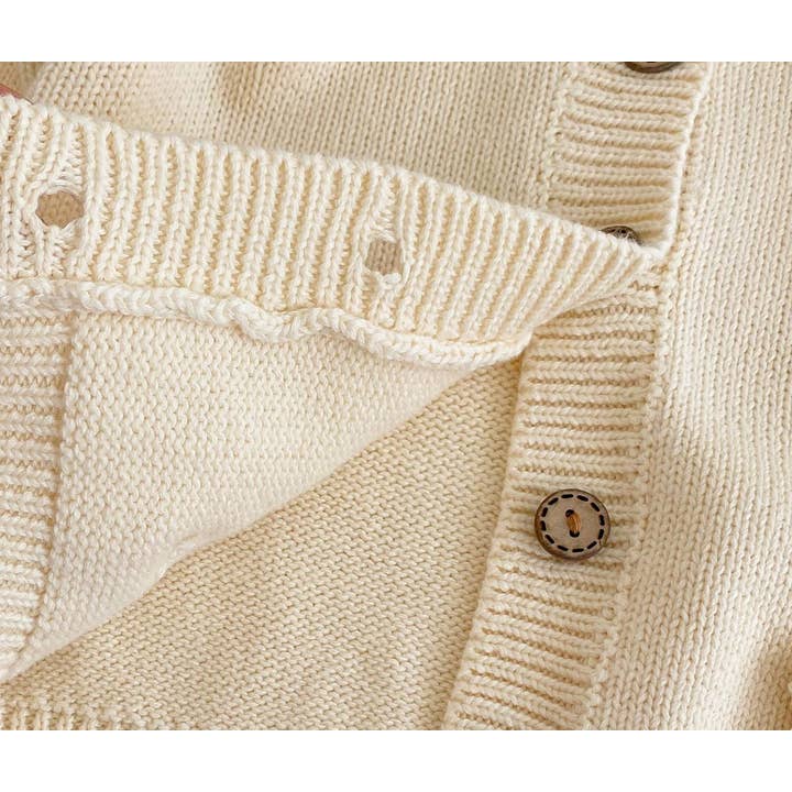 Annie & Charles – wholesale Cardigan – Baby – Annie & Charles® knitted jacket FLOWERS6
