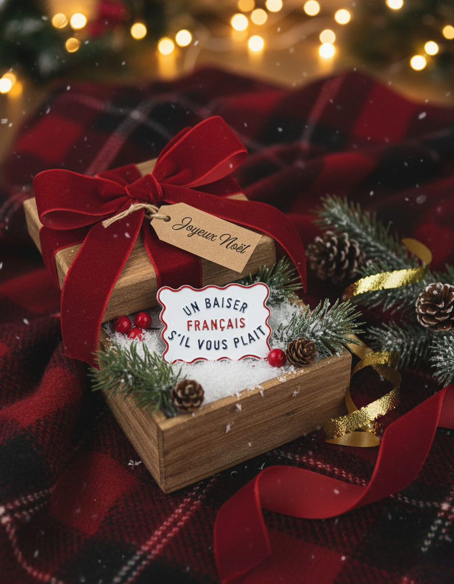 Un baiser français s'il vous plaît - Vente Épinglettes/boutons - Pin's France1