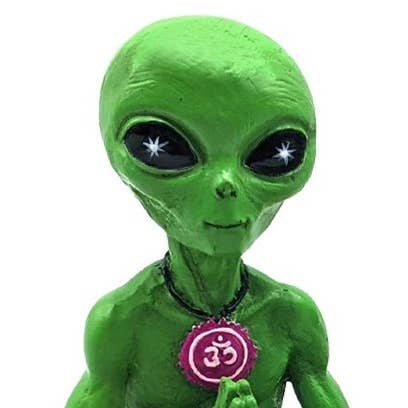 John Bernard & Company - Wholesale Decorative Figurine - Alien Invasion "Zen and Yoga” Couple Meditating Figurine Set6