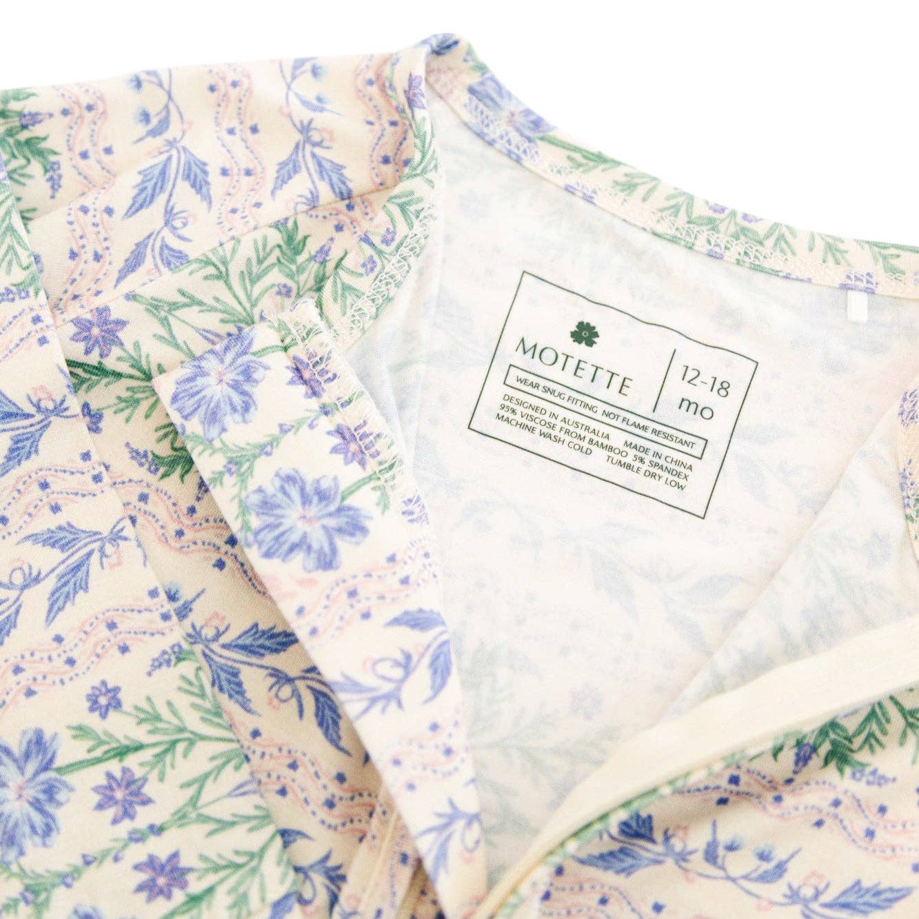 Motette - Wholesale Sleepsuit - Baby - Spring Cascade Bamboo Sleeper9