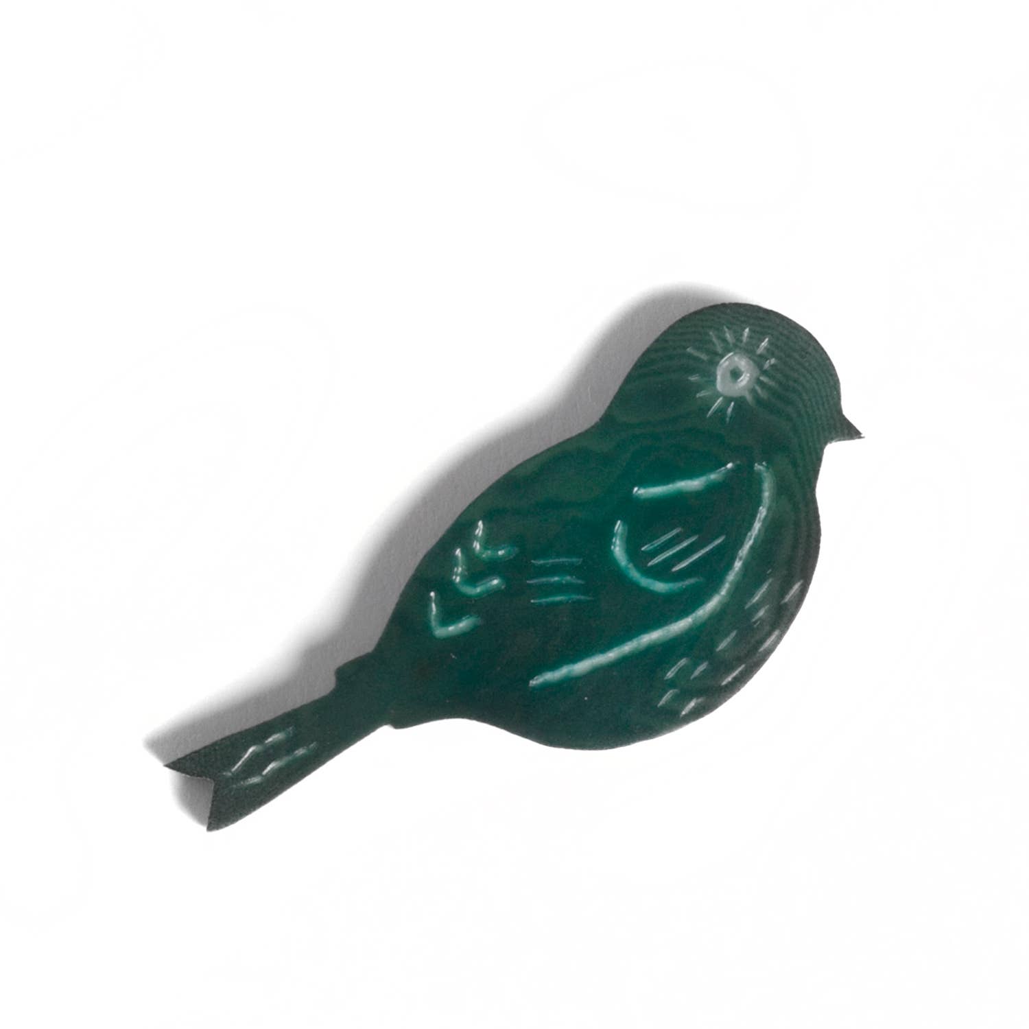 Just Trade UK – wholesale Brooch – Woodland Friends Teal Warbler Brooch1