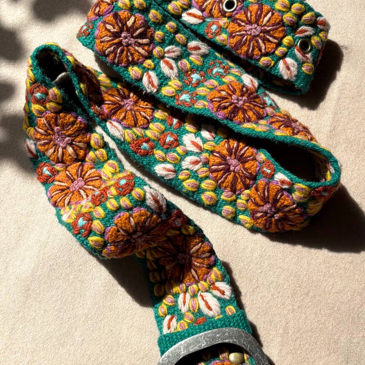 Jenny Krauss - Wholesale Belt - Women's - Autumn Sonata Embroidered Wool Belt2