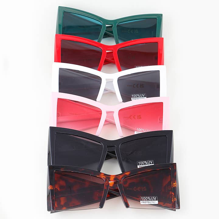 Occhiali da sole geometrici Sharp moderni per la vendita all'ingrosso da parte di 3AM BY H&D ACCESSORIES