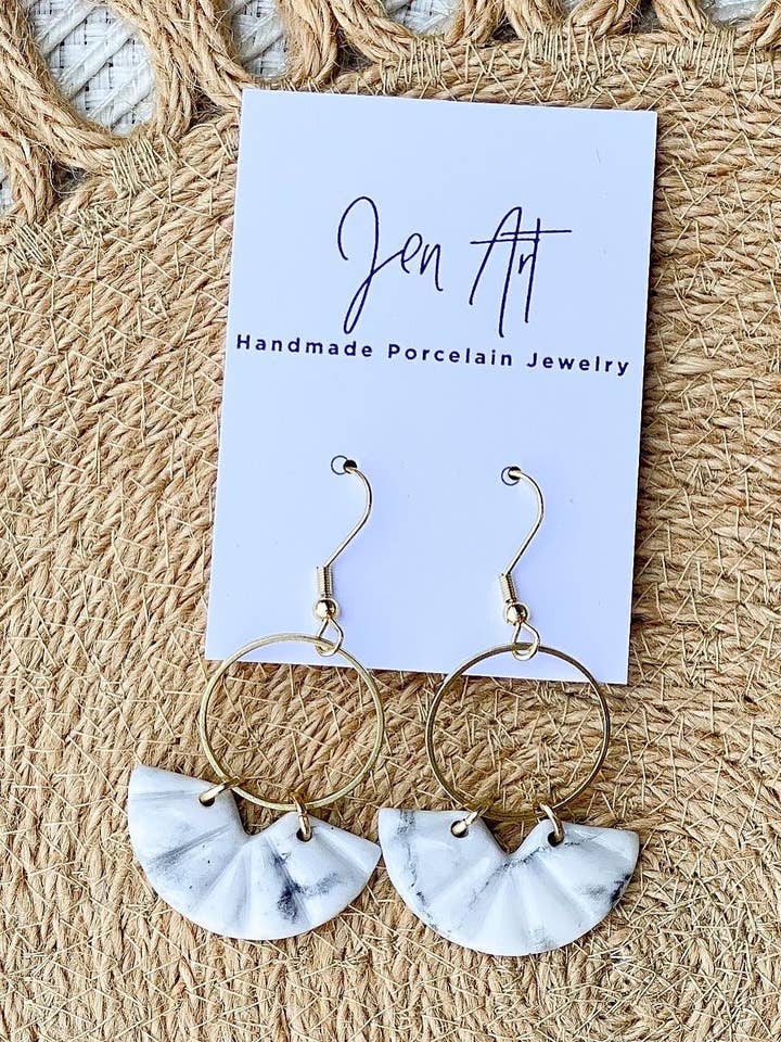 Marmorierte Halbkreise für den Großhandel von JenArt